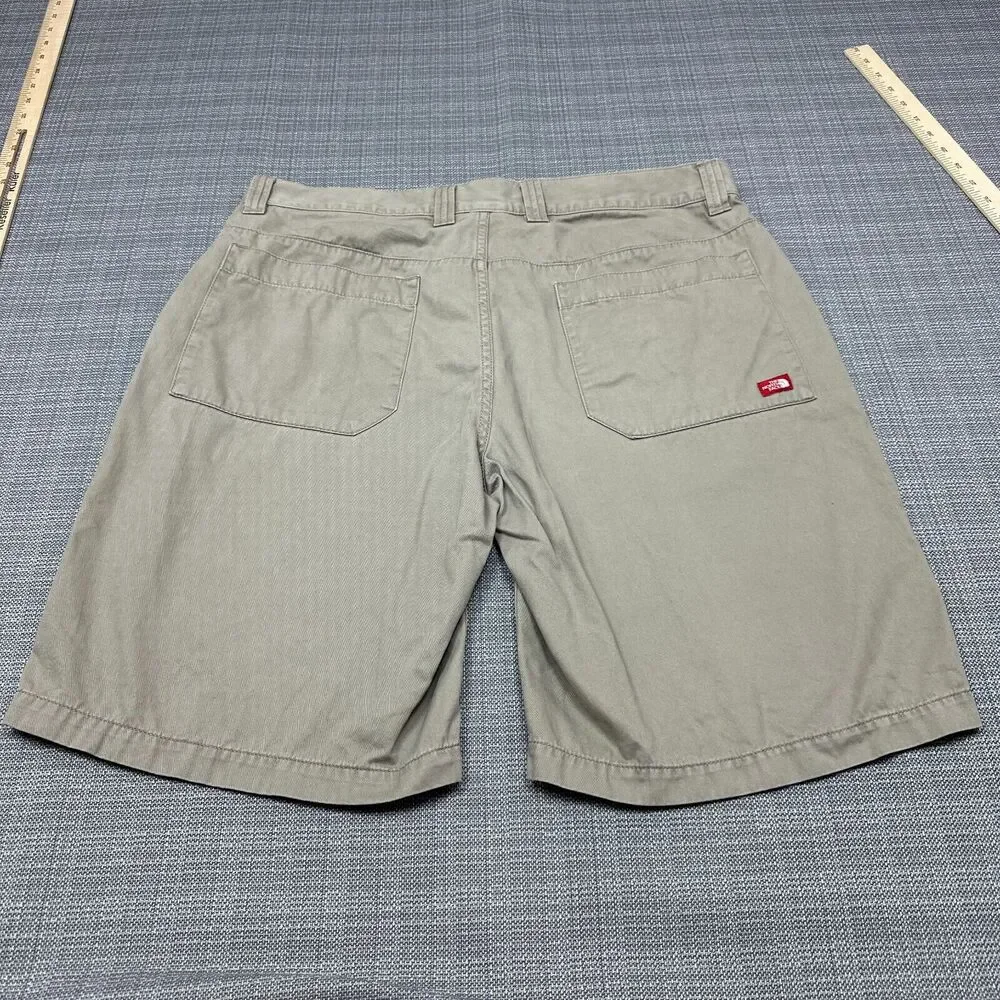 The North Face Shorts Mens 38‎ Khaki Outdoor Camping Hiking Casual